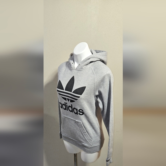 Adidas Gray Hoodie with Black Logo - Picture 2 of 6